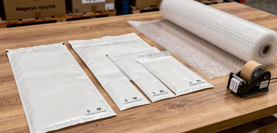 Foliopak InPost - jak dobrać rozmiar foliopaka do skrytki Paczkomat i przesyłek e-commerce