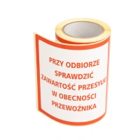 Etykiety ostrzegawcze | SPRAWDŹ ZAWARTOŚĆ | 100 x 100 | 100 szt.