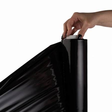 Folia stretch ręczna 2.5 kg | 23 µm | czarna