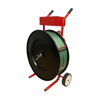 Wózek - Odwijacz do taśm spinających PP PET | fi 406 mm | czerwony