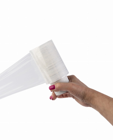 Folia stretch minirap 0.3 kg | 23 µm | 10/14 cm | fi38 | transparentna