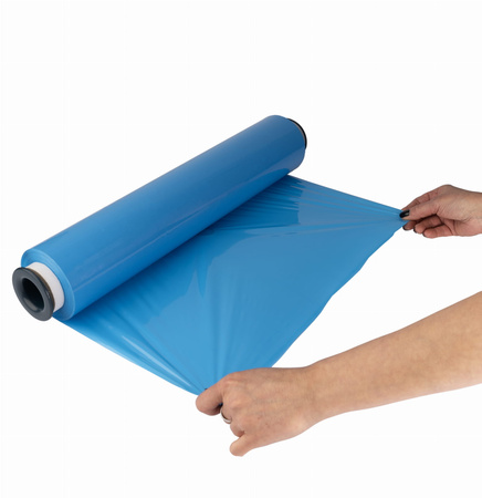 Folia stretch ręczna 2.0 kg | 23 µm | niebieska kryjąca