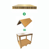 Płyta tekturowa plaster miodu 16–32 mm | komórka 15–25 mm | 2–5 kg/cm² | brązowy