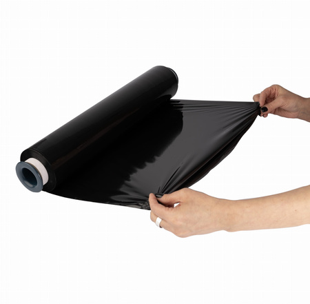 Folia stretch ręczna 2.0 kg | 23 µm | czarna