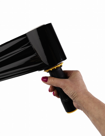 Folia stretch minirap 0.3 kg | 23 µm | 10/10.6 cm | fi50 | czarna