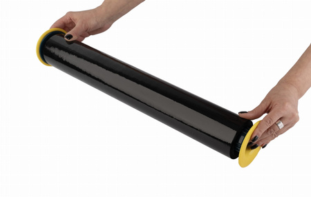 Folia stretch coreless 1.2 kg | 23 µm | czarna