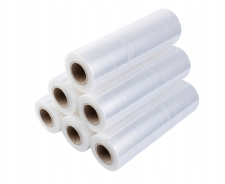 Folia stretch minirap 1.0 kg | 23 µm | 25 cm | fi38 | transparentna
