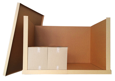 The Box – skrzynia tekturowa do 1200 × 2400 × 1200 mm | brązowy