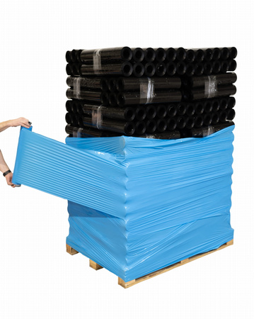 Folia stretch ręczna 3.0 kg | 23 µm | niebieska kryjąca