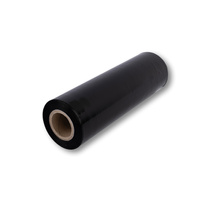 Folia stretch minirap 0.75 kg | 23 µm | 25 cm | fi38 | czarna