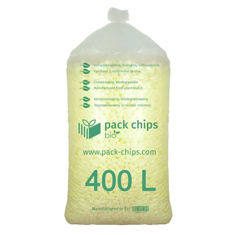 Wypełniacz skrobiowy Pack Chips Bio żółty - worek 400 l