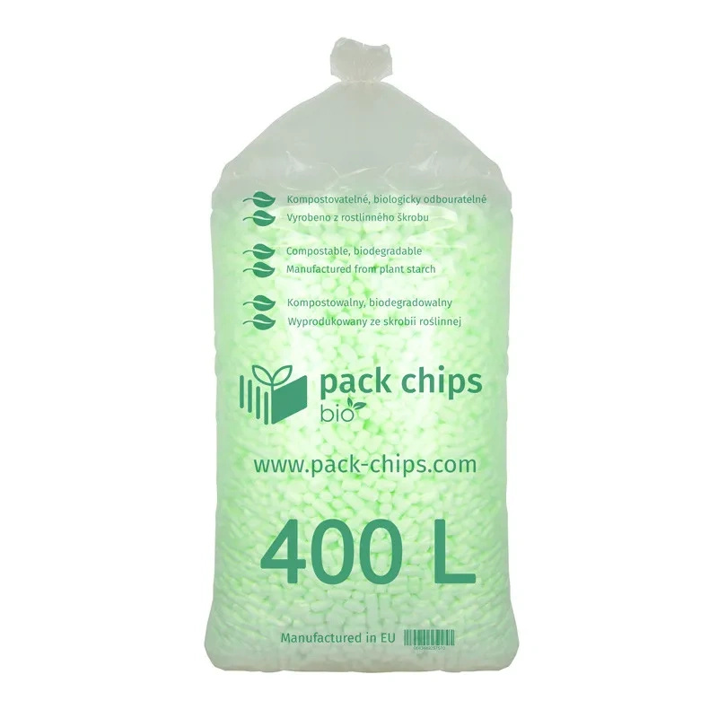 Wypełniacz skrobiowy Pack Chips Bio zielony - worek 400 l
