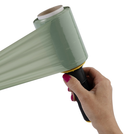 Folia stretch minirap 0.25 kg | 23 µm | 10 /10.6 cm | fi38 | zielona