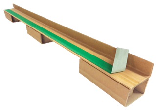 Stopa paletowa tekturowa PallRun® szer. 90 mm | wys. 50–120 mm | dł. 11–600 cm | brązowy