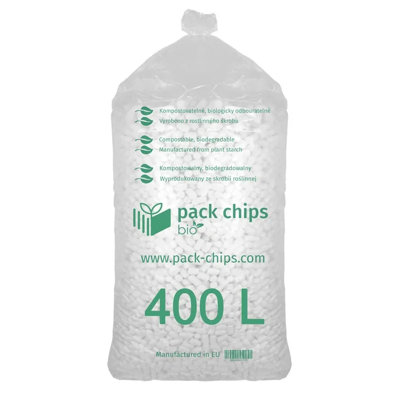 Wypełniacz skrobiowy Pack Chips Bio biały - worek 400 l