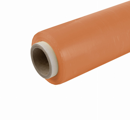 Folia stretch ręczna 2.5 kg | 25 µm | pomarańczowa