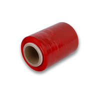 Folia stretch minirap 0.25 kg | 23 µm | 10 /10.6 cm | fi38 | czerwona