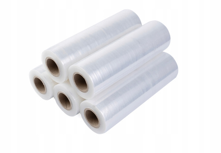 Folia stretch minirap 1.0 kg | 23 µm | 25 cm | fi38 | transparentna