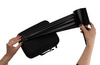 Folia stretch minirap 0.15 kg | 23 µm | 10/10.6 cm | fi38 | czarna