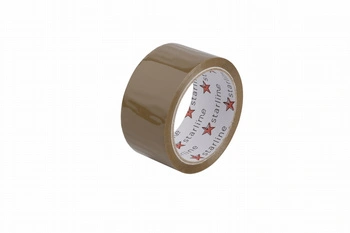 Taśma pakowa HOTMELT 48×66 mm | brązowa | STRONG STARLINE