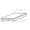Paleta tekturowa APPA® 300–1200 × 500–2400 mm | do 1200 kg | brązowy