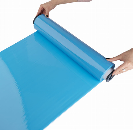 Folia stretch ręczna 2.0 kg | 23 µm | niebieska kryjąca