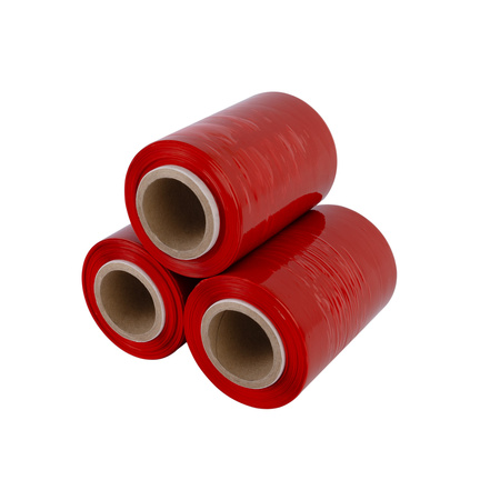 Folia stretch minirap 0.25 kg | 23 µm | 10 /10.6 cm | fi38 | czerwona