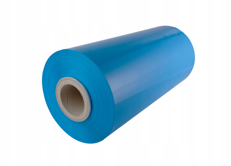 Folia stretch maszynowa 18 kg | 23 µm | 180% | niebieska kryjąca