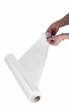 Folia stretch ręczna 3.0 kg MAX (2.7 kg netto) | 23 µm | transparentna